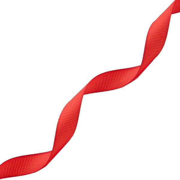 Лента репсовая (в рубчик) 12.0 мм, 026 красный, уп.18,28 м