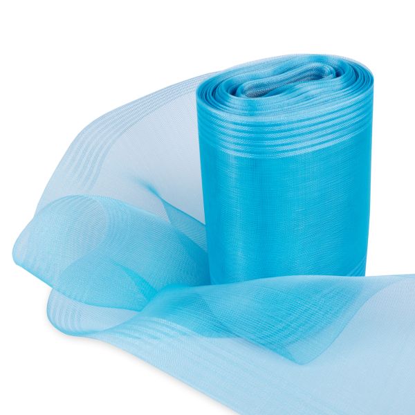 Лента капроновая (органза) 110-115.0 мм / 25±1 метров, С 3503, голубой, Gamma С 3503
