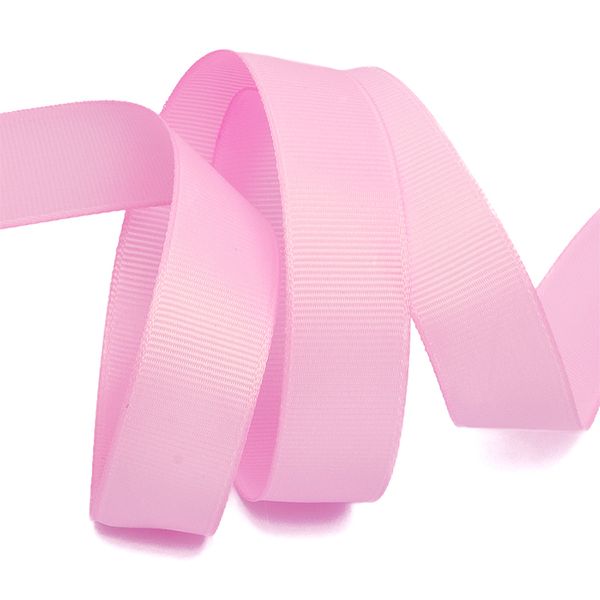 Лента репсовая (в рубчик) 25.0 мм, 148 холод.розовый уп.27,4м