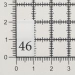 Этикетка-размерник, белый, 10х20 мм, 100 шт, 46