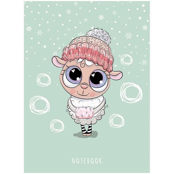 Записная книжка двойная обложка А6 32 листа с 