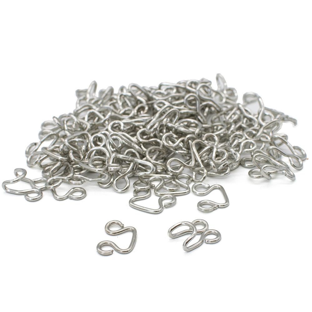 Крючки пришивные 20х15 мм, никель мет, 50 шт, BIG