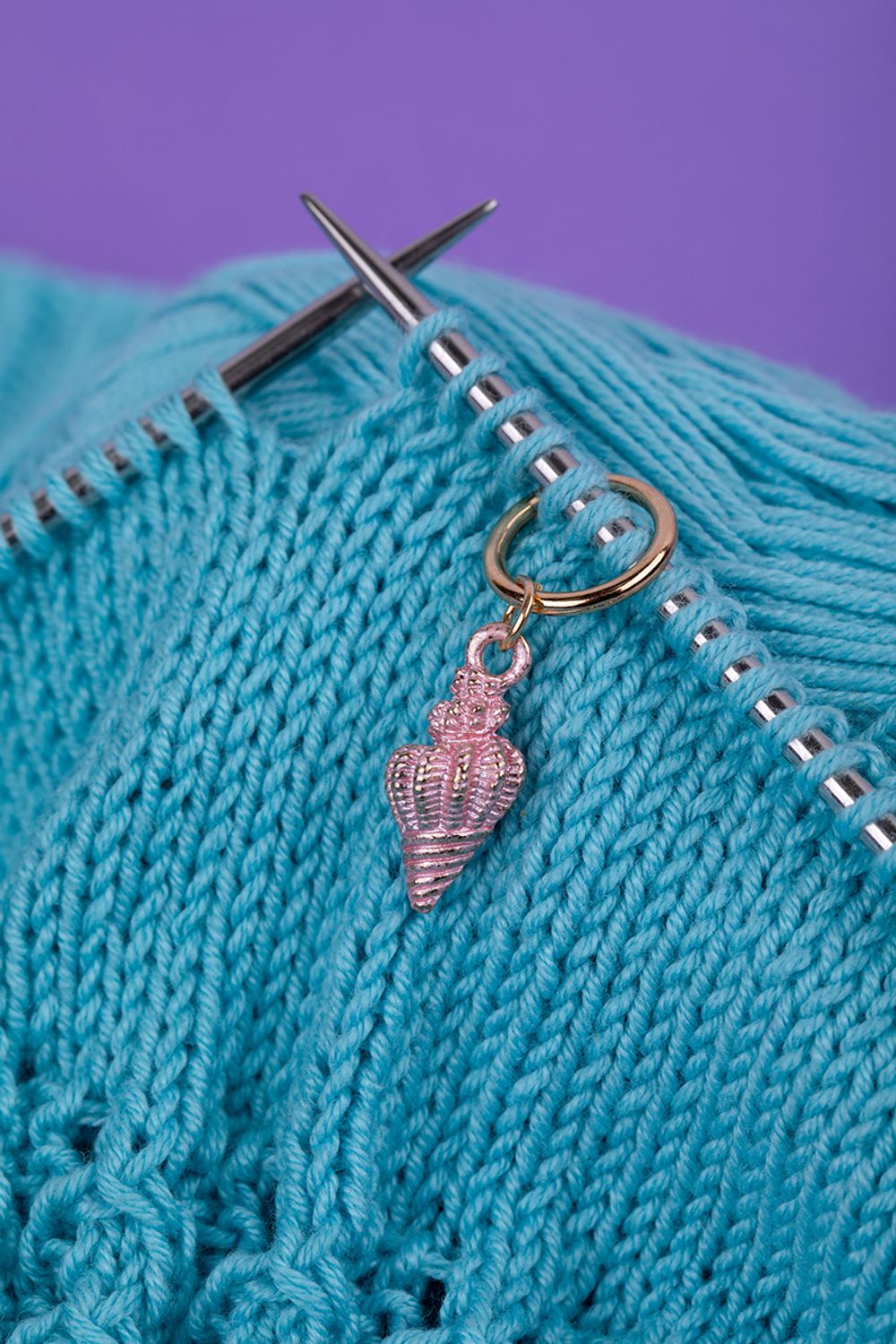 Кольца маркировочные металл, 6 шт, №01 с подвесками море, Gamma MKK-06