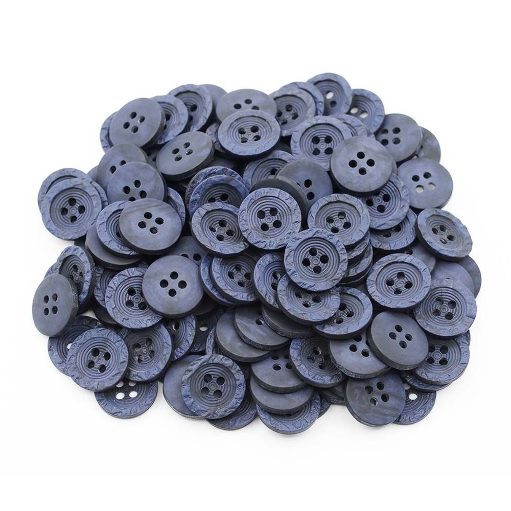 Пуговицы 4 прокола 24L (С147 т.синий), 0313-4079A, 144 шт