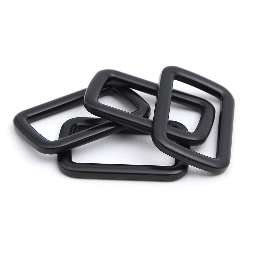 Рамка прямоугольная металл 30 мм /39х25 мм/ черный матовый, ГУ12749, 4 шт