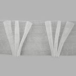 Лента (тесьма) шторная: сборка лучевая (1:2.5) 80 мм / 100 метров