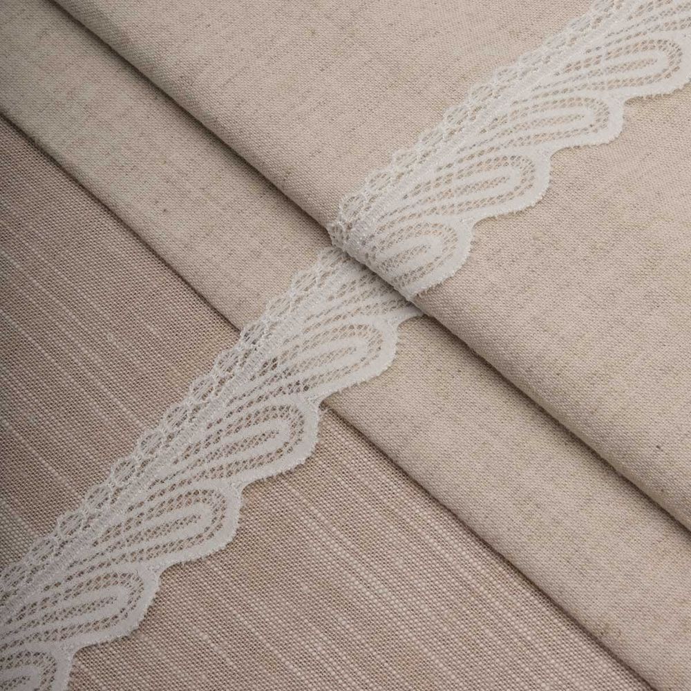 Кружево эластичное (стрейч) 30 мм / 22.86 метра, белый, 3AR2755