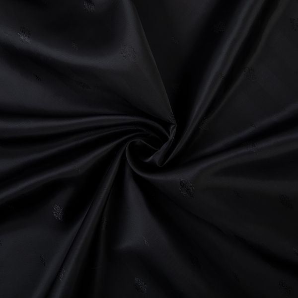 Ткань подкладочная (таффета) с рисунком 96 г/м², 100х145 см, 023 чёрный, Gamma JTR