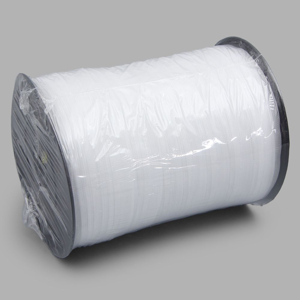 Лента (тесьма) шторная для римских штор (1 ряд петель) 18 мм / 100 метров, с продольным карманом