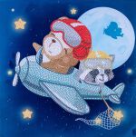 Алмазная (кристальная) мозаика Фрея, постер Полет 30х30 см