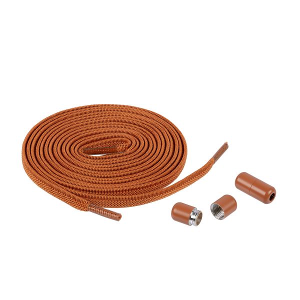 Шнурки эластичные с застежкой 6 мм, №8 Коричневый, Gamma GBG-06