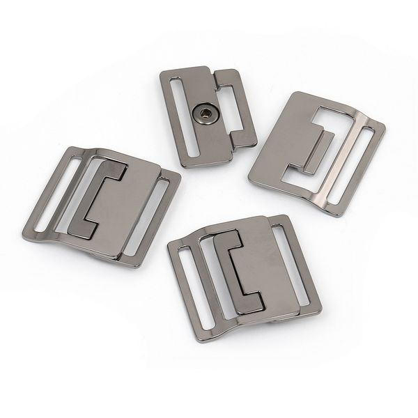 Пряжка под резинку металл 38.0 мм, арт.TBY.2610 47х47.0 мм, цв. чер.никель уп. 5 шт