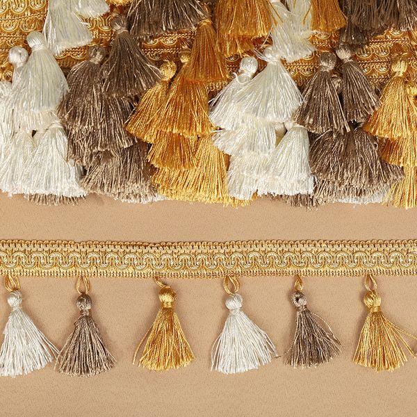 Бахрома отделочная 60.0 мм / 10 метров, цв.3 цвета