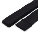 Манжеты трикотажные рукава 7.0 см / 3 метра, полушерсть тонкие 14кл. 1х1, 004 черный