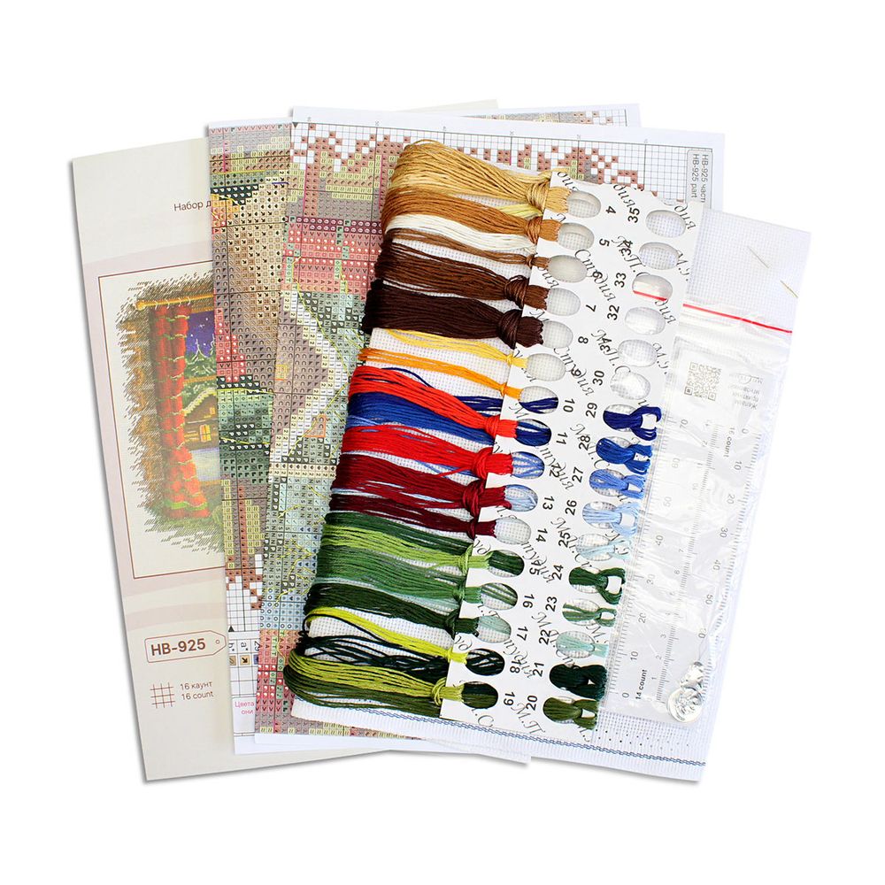 Набор для вышивания нитками МП Студия, Спокойный вечер 20х25см