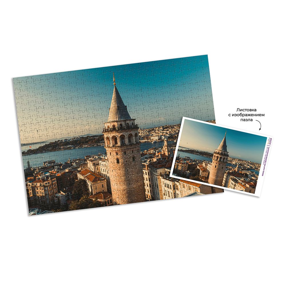 Пазл. Премиальная коллекция 1000 элементов, TOP-PZL-1000/12 Галатская башня, Фрея