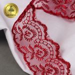 Кружево капроновое 45 мм / 9.14 м, TBS.30010 цв.048 (126) бордовый, Kruzhevo
