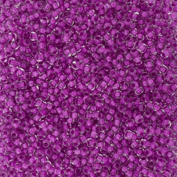 Бисер Preciosa прозрачный с цветн. серед. и с покрытием, 10/0 (38328), круг. отв., 500 г