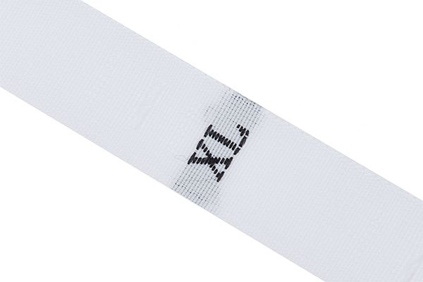 Этикетка-размерник жаккардовая тафта, размер XL белый 10х32 мм, 500 шт