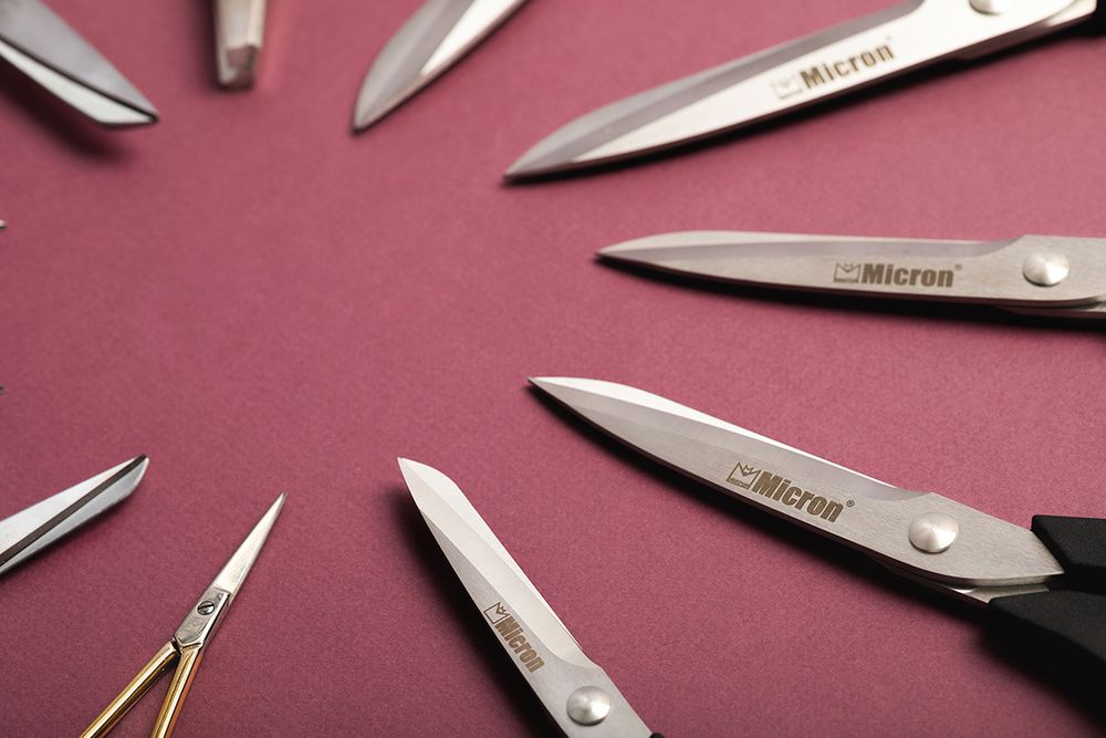 Ножницы закройные (портновские) 26.5 см, в чехле Micron VIT-35