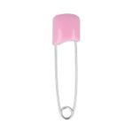 Булавки английские безопасные 40 мм, 6 шт, 04 розовый, Gamma BUKS-006