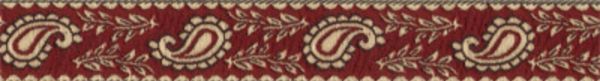 Лента (тесьма) жаккардовая 22.0 мм / 10±0.5 метров, бордовый, Gamma TRJ-26
