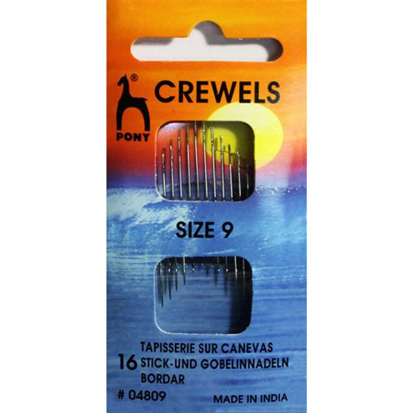 Иглы ручные для вышивания и бисера №9,16 шт, Pony