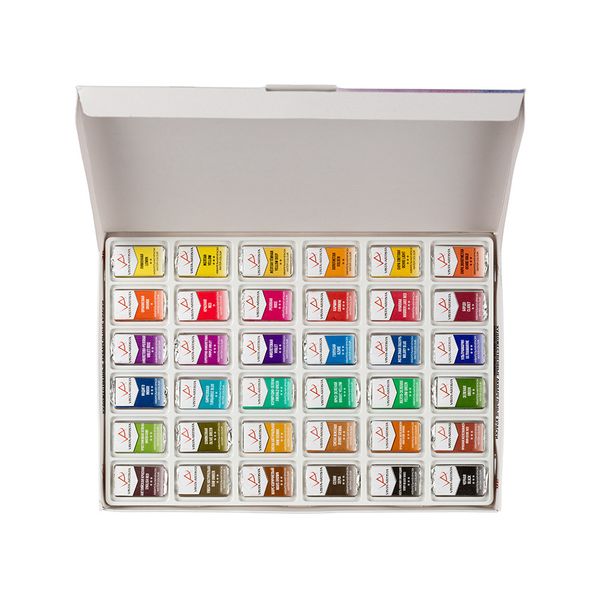 Краска акварель набор 36 цв, Vista-Artista VAWS-36