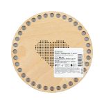 Заготовка из фанеры Панно с перфорацией Сердце, ⌀15 смх0.4 см, для вышивания, Mr.Carving БА-38