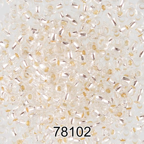 Бисер Gamma 8/0 (2.9 мм), 50 г, H663 прозрачный (78102), круглый 5