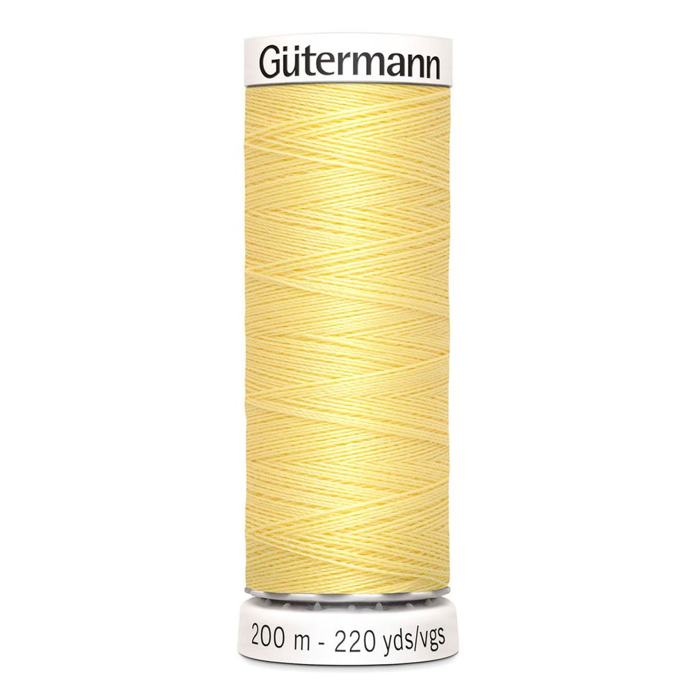 Нитки универсальные Gutermann Sew-all, 200м, 578 бледно-желтый, 1 катушка