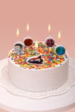 Набор свечей для торта 3.5 г, 12х5 шт, космос, Boomzee BCD-22