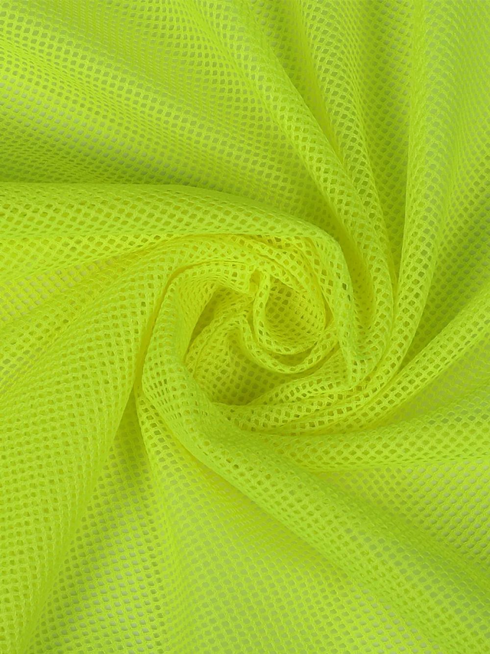Сетка подкладочная трикотажная 65 г/м², 170 см / 100 метров, TBY.0354.229, цв.F229 неон лайм