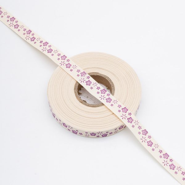 Лента декоративная х/б 15.0 мм / 25±1 метров, сиреневый