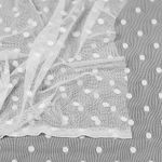 Сетка бельевая эластичная 95 г/м², шир.160 см / 238 метров, Горох TBY.00129.01, цв.01 белый /00129.01/