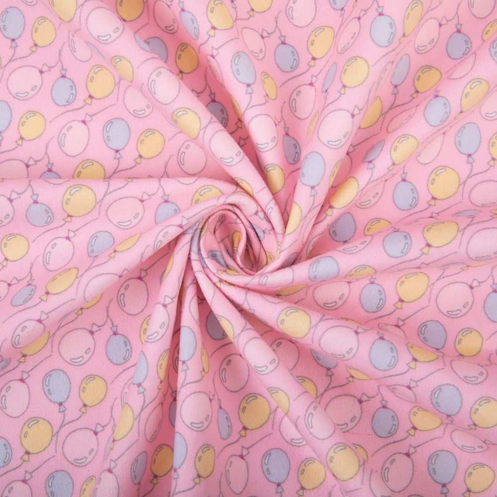 Ткань для пэчворка Peppy Молочные сны фланель, рулон 112 см / 5 метров, МС-26 розовый, Peppy