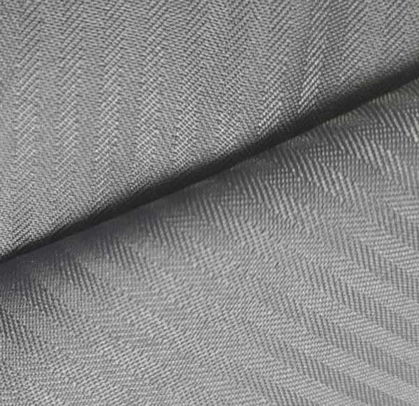 Ткань карманная (карманка) 90 г/м², 150 см / 100 метров, серый рубчик, К1101