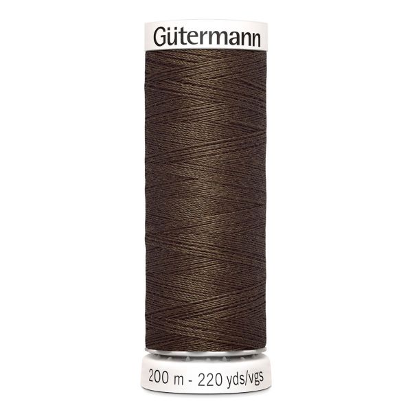 Нитки универсальные Gutermann Sew-all, 200м, 222 болотно-торфяной, 5 катушек