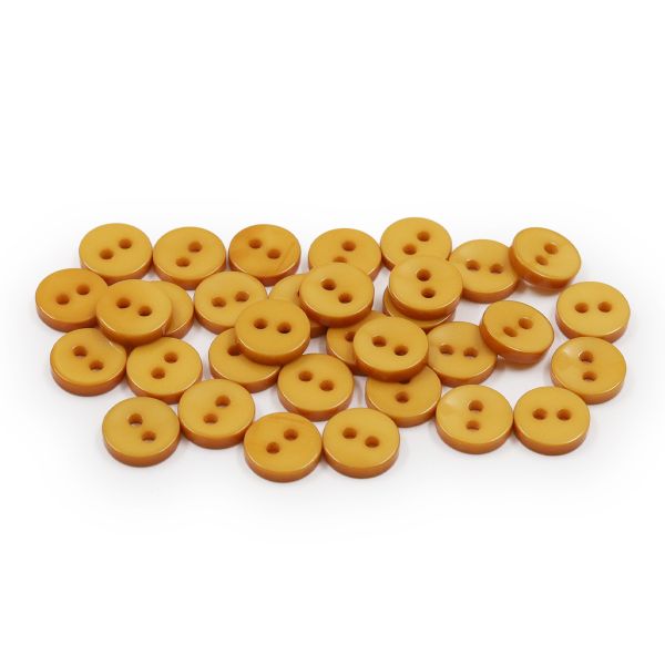 Пуговицы 2 прокола 14L, 9 мм, (Mustard (горчичный)), NE74, 144 шт