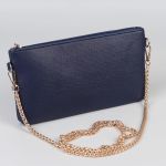 Цепочка для сумки с карабинами железо d0,7смх120см золотой