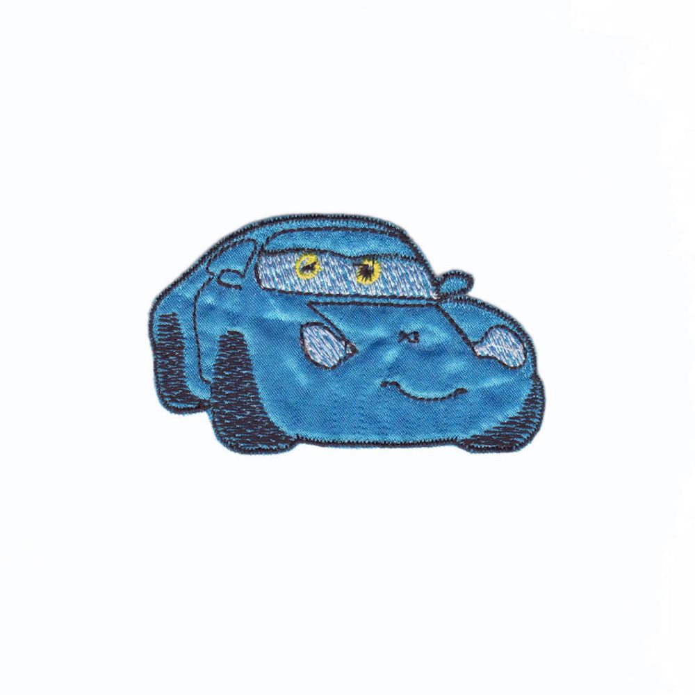 Термоаппликация Машина, синий, 85х51мм (10 шт), 7002