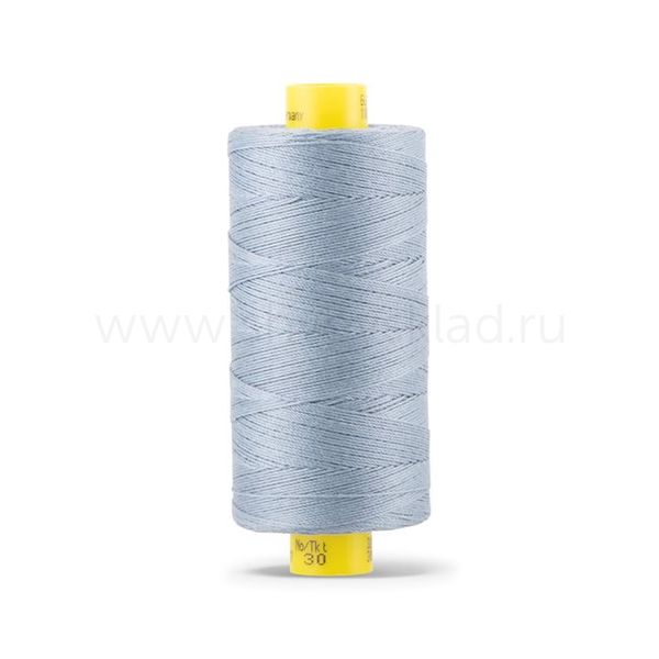 Нить отделочная Gutermann Mara 30/2, 300 м, 702404, 064 серый джинс, 1 катушка