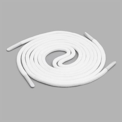 Шнурки круглые с металлическим наконечником 4.0 мм / 100 см, 1 пара (2 шт), белый, 6220-0133