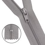 Молния спираль (витая) Т3 (3 мм) 1 зам., н/раз., 20 см, автомат, сер, 30095, 10 шт