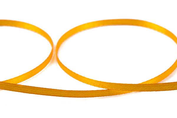 Лента атласная 2-сторонняя 3.0 мм / 91.4±2 метра, 120 т-желтый, Gamma AL-3P