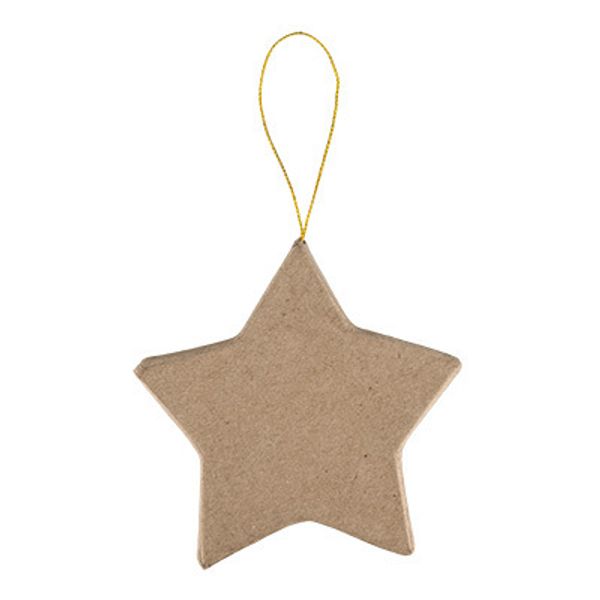 Заготовка из папье-маше Фигурка, 3 шт, 05 звезда, 10.2x10.2x1.2, PAM-109 Love2art