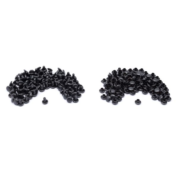 Хольнитены двухсторонние ⌀6 мм, h=6 мм, сталь, New Star №0, цв.оксид, ≈100 шт