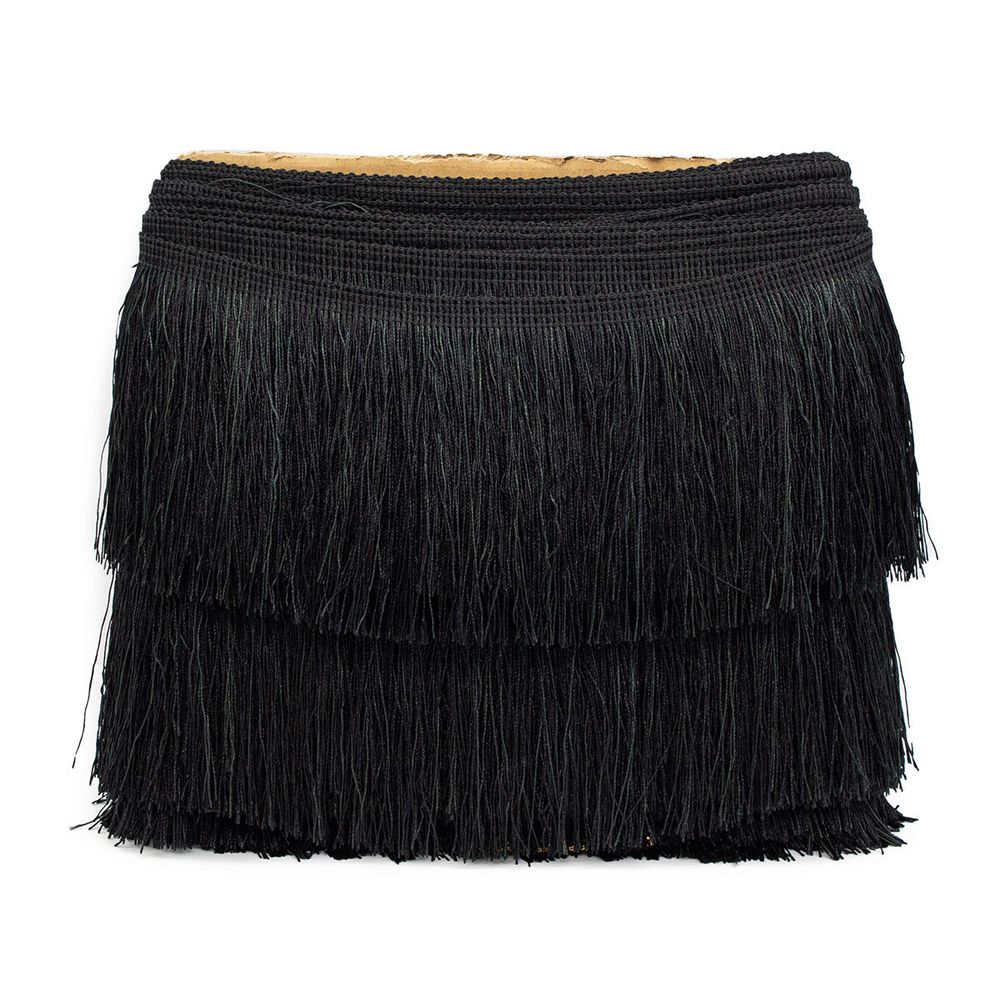 Бахрома отделочная широкая 120.0 мм / 25 метров, 580 черный