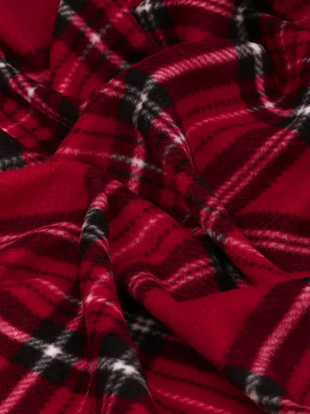 Флис 2-сторонний 190 г/м², 150 см / 10 метров, TBY-190-gr клетка