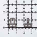 Крючки пришивные декоративные 10 мм, чер.никель, 20 шт